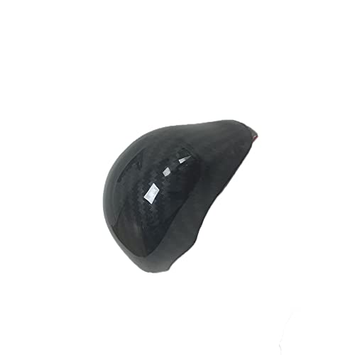for Honda Civic 2012 2013 2014 2015 Carbon Fiber Style ABS Door Window Lift Buttons Cover Trim, Brake Handle Handbrake Trim, Air Condition Panel Trim (Gear Shift Knob Cover Trim) - style: Gear Shift Knob Cover Trim