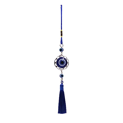 Evil Eye Car Charm, Ojo Turco Rearview Mirror Hanging Ornament, Protection Evil Eye Decor for Car & Wall, Evil Eye Hanging Charm Accessories, Gift for Men Women