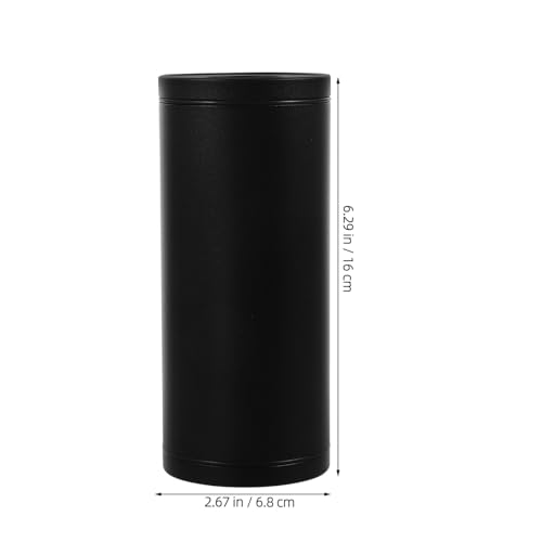 Luxshiny Car Tissue Holder Round Dispenser Aluminum Alloy Refillable Tissue Box with Modern Design for Car Cup Holder Auto Interior Organization