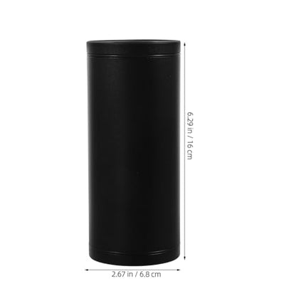 Luxshiny Car Tissue Holder Round Dispenser Aluminum Alloy Refillable Tissue Box with Modern Design for Car Cup Holder Auto Interior Organization