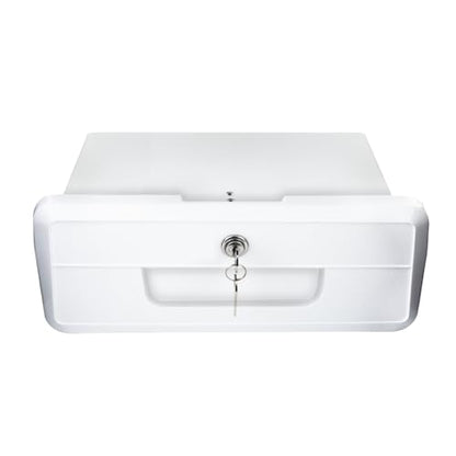 Pactrade Marine Boat Pontoon Yacht Storage Compartment Durable Standard Lightweight Lockable ABS Locking Plastic Glove Box White Spacious with Keys - style: White, with Keys