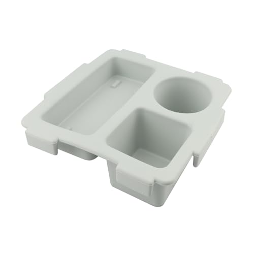 Topper Tray with Cup Holder for Bogg Bag X-Large, EVA Water-Resistant Organizer for Stan Cup, Phone & Snacks, Beach & Travel Accessory(COLOR:Grey) - color: Grey