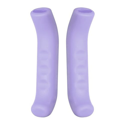 HARFINGTON 1 Pair Bike Brake Lever Cover Silicone Brake Lever Grip Protector Anti-Slip Brake Handle Protection Covers Sleeve for Mountain Road Bike Cycling, Purple - color: Purple