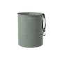 Collapsible Trash Can Car Garbage Bag - Leather Pop-up Car Trash Bin with Elastic Band - Hanging Foldable Garbage Can Vehicle Waste Basket Bin - Double-Layer Washable Bag for Cars Camping (Grey)