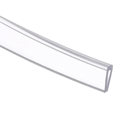 uxcell Clear Edge Trim, 9.8Ft Silicone U Channel Edge Protector, Edges Guards Fits 1/32"-3/32" for Car Doors Sheet Metal Parts (3/16" W x 3/8" H) - size: 9.8Ft x 3/16" x 3/8", Fits 1/32"-3/32"