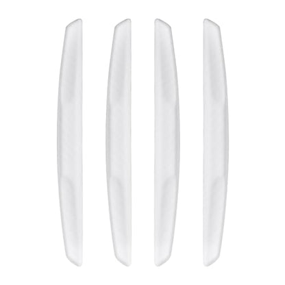 6 Inch 4Pcs 3D Carbon Fiber Texture Car Door Edge Protector Trim Strip Anti-Scratch and Anti-Collision Side Door Protectors Vehicle Exterior Accessories Sticker White