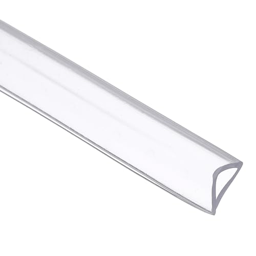 uxcell Clear Edge Trim, 9.8Ft Silicone U Channel Edge Protector, Edges Guards Fits 5/16" for Car Doors Sheet Metal Parts (15/32" W x 1/2" H) - size: 9.8Ft x 15/32" x 1/2", Fits 5/16"