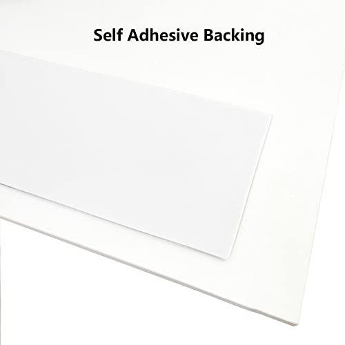 2 Pack Silicone Door Kick Plate 6x30 inches, Self Adhesive Flexible Rubber Tape Stick On Scratches Protector Plates for Doors, 6"x 30" White