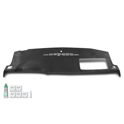 PIT66 Dash Cover Dashboard Panel Compatible with Chevy Avalanche Tahoe Suburban Silverado 2007-2014, Fit GMC Yukon/Yukon XL Sierra 2007-2014 (Fit Models W/o Dash Speaker & AMP) Instrument Panel TPE - size: 2007-2014 Silverado/Sierra (Black)