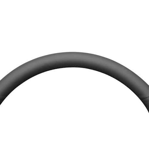MEWANT Black Smooth and Embossed Artificial Leather Steering Wheel Cover for Dodge Ram 1500 Laramie Big Horn 2019-2021 - color: Black Smooth&Embossed Artificial Leather