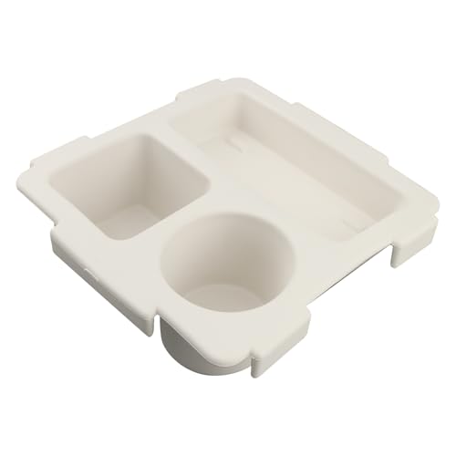 Topper Tray with Cup Holder for Bogg Bag X-Large, EVA Water-Resistant Organizer for Stan Cup, Phone & Snacks, Beach & Travel Accessory(COLOR:White) - color: White