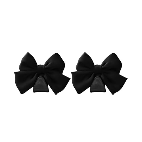 2PCS Car Seat Hooks, Cute Bow Car Seat Headrest Hooks for Purses, Bags, Umbrella, Universal Automotive Interior Decoration Accessoriesl for Vehicle, SUV, Sedan, Truck (Black)