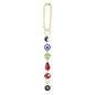 Evil Eye Car Hanging Ornament, Cute Car Charm for Rear View Mirror, Good Luck Decor with Four-Leaf Clover, Ladybug, 8 Ball, Mushroom, Yin Yang Symbo, and Boho Car Accessories