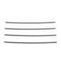 Husky Liners Door Edge Guards, Color-Matched | Fits 2017-2026 Ford F-250 / F-350 | Stainless Steel, Iconic Silver, 4-pc. - 92001JS - color: Iconic Silver
