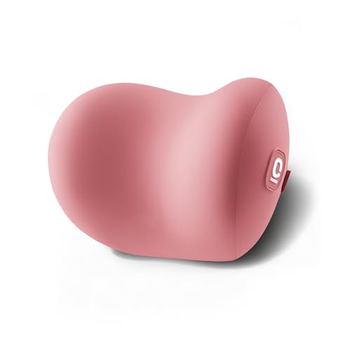 BEBAS Memory Foam Car Headrest Pillow - Breathable Neck Support Pillow for Driving, Universal Fit Cars/SUVs/Tesla/Toyota & Office Chair, Removable Cover (Pink, 4-Season) - color: Pink