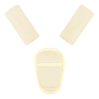 SWESEN Baby Car Seat Strap Covers, 3 Piece Soft Car Seat Strap Shoulder Pads for Baby Girls Boys, Double-Sided Use carseat Straps Covers for Stroller, Car Seats, Pushchair, Apricot - color: Apricot