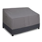 Easy-Going Waterproof Outdoor Loveseat Cover Heavy Duty Patio Furniture Couch Cover Windproof Durable (54Wx38Dx35H inch, Gray/Dark Gray)
