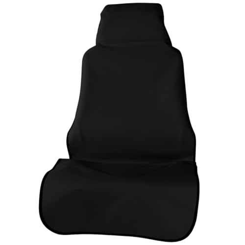 Waterproof Car Seat Cover, Dustproof Sweatproof Car Seat Protector, Washable Bucket Front Seat Covers, Universal Automotive Interior Accessories for Cars, SUVs, Trucks (Black) - color: Black