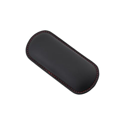Car Center Console Knee Leg Elbow Cushion Pad, Soft Leather Door Armrest Foot Care Thigh Support Comfort Pillow, Auto Interior Accessories for Knee Pain Relief (Black/Red)