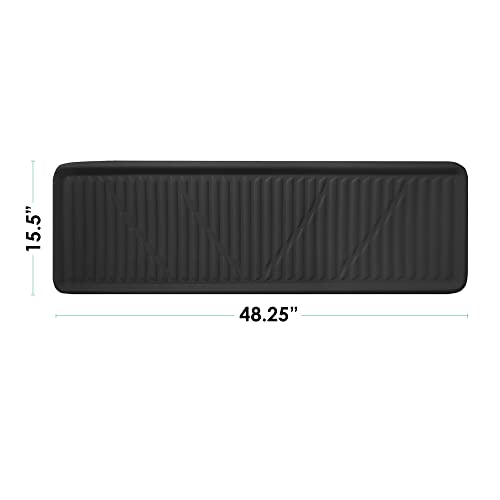 FH Group Premium Faux Leather Cargo Liner – Protective Cargo Mat for SUV and Van, Deep-Tray Design Trunk Mat for Toyota Sienna, Highlander, Honda Odyssey and More, Climaproof Automotive Trunk Liner - color: Black