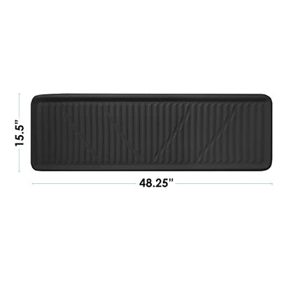 FH Group Premium Faux Leather Cargo Liner – Protective Cargo Mat for SUV and Van, Deep-Tray Design Trunk Mat for Toyota Sienna, Highlander, Honda Odyssey and More, Climaproof Automotive Trunk Liner - color: Black