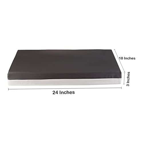 McKesson Seat Cushion for Wheelchairs and Office Chair, Foam/Gel, 24 in x 18 in x 3 in, 4 Count - size: 24x18x3 Inch (Pack of 4)