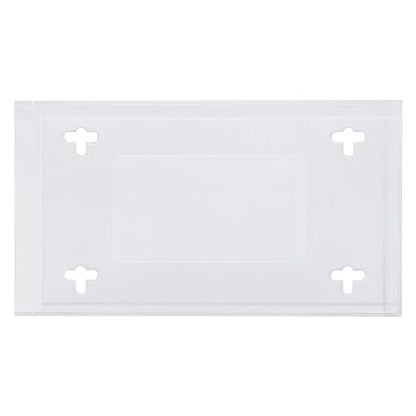 Wall-Mount Glove Dispenser | Clear Acrylic Glove Box Holder with Individual Compartments | Single-Layer | 9.95 x 5.25 x 3.3 in | Gloves Sold Separately - color: Transparent Single Layer