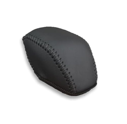 Leather Gear Shift Knob Cover Compatible with RAV4 2019-2025 Highlander 2020-2024 Car Protect Accessories (Black) - color: Black