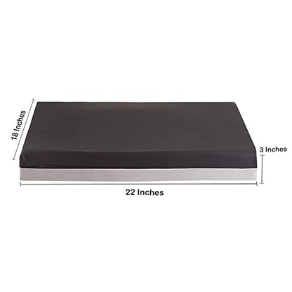 McKesson Seat Cushion for Wheelchairs and Office Chair, Foam/Gel, 22 in x 18 in x 3 in, 4 Count - size: 22x18x3 Inch (Pack of 4)
