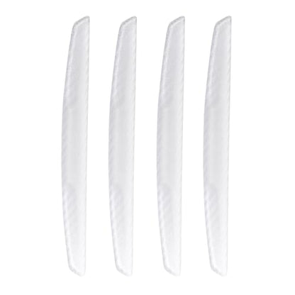 4PCS Car Door Edge Guards Universal 3D Carbon Fiber Texture Anti-Collision Scratch Protector Strips Flexible Silicone Trim with Nano Adhesive for Sedan SUV Truck Transparent - color: Transparent