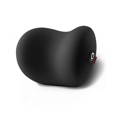 BEBAS Memory Foam Car Headrest Pillow - Breathable Neck Support Pillow for Driving, Universal Fit Cars/SUVs/Tesla/Toyota & Office Chair, Removable Cover (Black, 4-Season) - color: Black