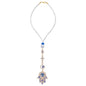 1PC Crystal Hanging Suncatchers with Evil Eye Pendant with Alloy Lobster Clasps Suncatcher Car Charm Gift Good Luck Spiritual Rearview Mirror for Window Car Door Frame Balcony - color: Hand Gold
