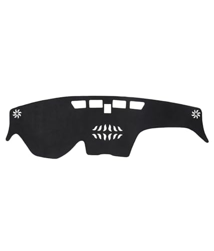 BIBLOZ Dash Cover for Hyundai Santa Fe 2019-2023 Accessories Black Flannel Dashboard Cover Mat Car Dashboard UV Sun Protection - size: 2019-2023 Santa Fe