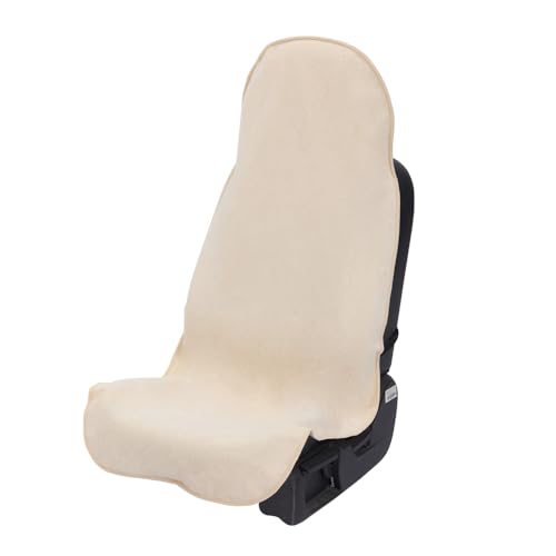 Waterproof Car Seat Cover Universial Fits Car Sweat Towel for Trucks SUV Car Seat Protector Beige - color: Beige, size: 1 PC Front Seat