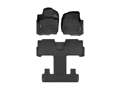 WeatherTech Custom Fit FloorLiners for Ford Expedition - Full Set (441665-1-4), Black - color: Black