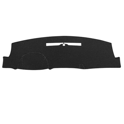 Dashboard Flannel Dash Cover Mat for 2014 2015 2016 2017 2018 Chevy Chevrolet Silverado, Custom Fit Silverado Flannel Dash Cover (Silverado 2014-2018, Black) - size: Flannel Silverado 2014-2018