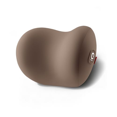BEBAS Memory Foam Car Headrest Pillow - Breathable Neck Support Pillow for Driving, Universal Fit Cars/SUVs/Tesla/Toyota & Office Chair, Removable Cover (Brown, 4-Season) - color: Brown