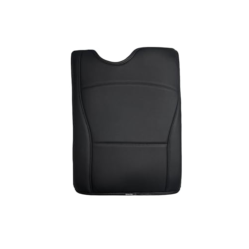 Muslogy Center Console Armrest Cover Fit for Ford F-150 F150 2015-2026 & F250 F350 F450 2017-2026 Accessories, Comfort Armrest Pad Console Lid Cushion Vegan Leather Regular Thick(Jump Seat ONLY) - size: 2) 15-25 |F150| Jump Seat, Regular