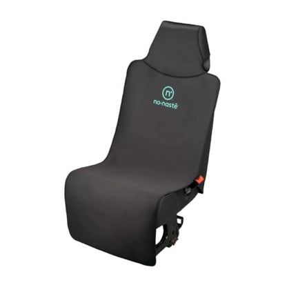 Nonaste Premium Car Seat Protector - Made with Neoprene to Resist Sweat, Odors, Spills & Pets - Odor-Resistant, Waterproof, Sweatproof & Easy to Clean Athletic Car Seat Protector - Black, 1 Pack