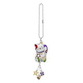 Ganz Color Car Charm - Cat, Zinc, Epoxy, Iron, 2 Inches Width, 7.50 inches Height, Silver