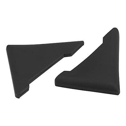 X AUTOHAUX 2pcs PVC Universal Car Door Corner Edge Guards Bumper Protector Cover Black