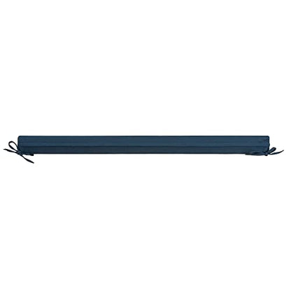 Magpie Fabrics Patio Bench Loveseat Cushion Covers (Replacement Cover only, No Insert!), Waterproof Fade Resistant Swing Cushion Slipcover with Ties(48x18x3 Inch, Navy) - color: Blue Navy, size: 48x18x3 Inch (1 Count)