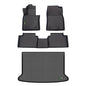 Floor Mats & Cargo Liner Custom for Mazda 3 FWD 2026 2025-2019 (Only Fits Hatchback Models) All Weather Protection TPE Floor Liners Front & Rear Row Full Set Accessories - Black - style: 2) For CX-30 2020-2026 Set