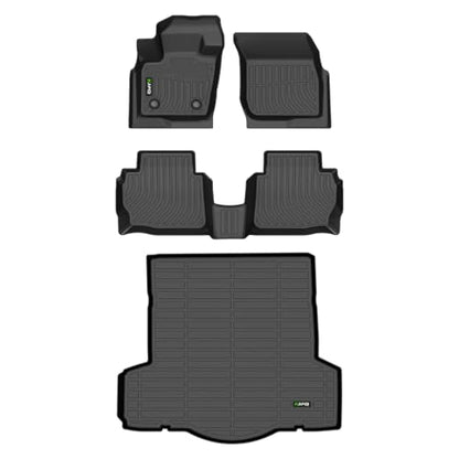 HAFIDI® Car Mats & Cargo Liner Set Fit for 2013-2016 Ford Fusion & Lincoln MKZ (Not for Hybrid) All Weather Floor Mats TPE Anti-Slip Automotive Full Set Floor Liners Custom Accessories - Black - style: 32) For Fusion 2013-2016 Full Set