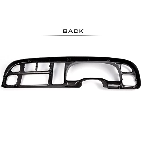 PIT66 Dash Board Bezel Cover Compatible with 1998-2001 Dodge Ram Truck Dashboard Cover w/Clips 68042746AC 5GK51DX9AA 5EU11DX9AB - size: 1998-2002 Dodge Ram(Without Vents)
