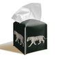 Tiger 5.2-Inch Square PU Leather Tissue Box Cover – Tiger Print, Tiger Decor, Hand-Stitched, Removable Liner, Bathroom, Bedroom, Living Room, Office, Car - color: White