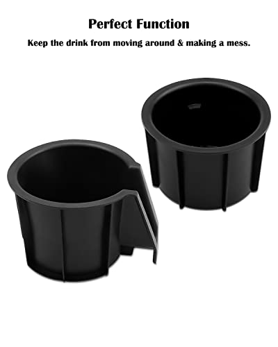 Cup Holder Center Console Inserts Fit for Toyota 4RUNNER 2014 2015 2016 2017 2018 2019 2020 2021 Replaces 66991-35030 66992-35030