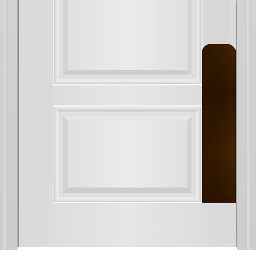 Dog Scratch Door Protection Plate - Elegant Anodized Aluminum for All Door Types. Pet-Safe with Polished Edges and Rounded Corners. 3M Adhesive Mount - Oil Rubbed Bronze 6x22in - color: Oil Rubbed Bronze, size: 6 x 22"