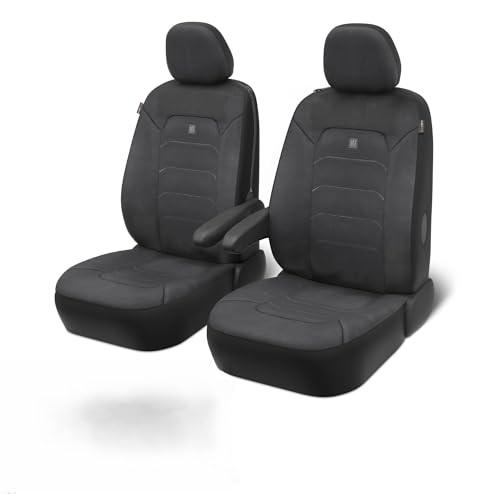 Neoprene Advantage Waterproof Seat Covers - Truck, Van & SUV Seat Covers for Cars – Front Seat Cover Set with Airbag Compatibility, Universal Fit for Car Seats, Black (Armrest Covers Not Included) - size: Front Seat Covers