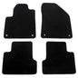 IKON MOTORSPORTS, Nylon Car Floor Mats Compatible with 2014-2023 Jeep Cherokee 4DR, OE Style Black Driver Passenger Car Carpets, Front Rear 4PCS Full Set